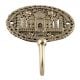 Golden Beautifull The Taj Mahal Wall Brass Decorative Hook